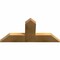 Ekena Millwork Portland Rough Sawn Timber Gable Bracket, Western Red Cedar, 36"W x 18"H x 2"D x 6"F, 12/12 Pitch GBW036X18X0206POR00RWR - alternate 2